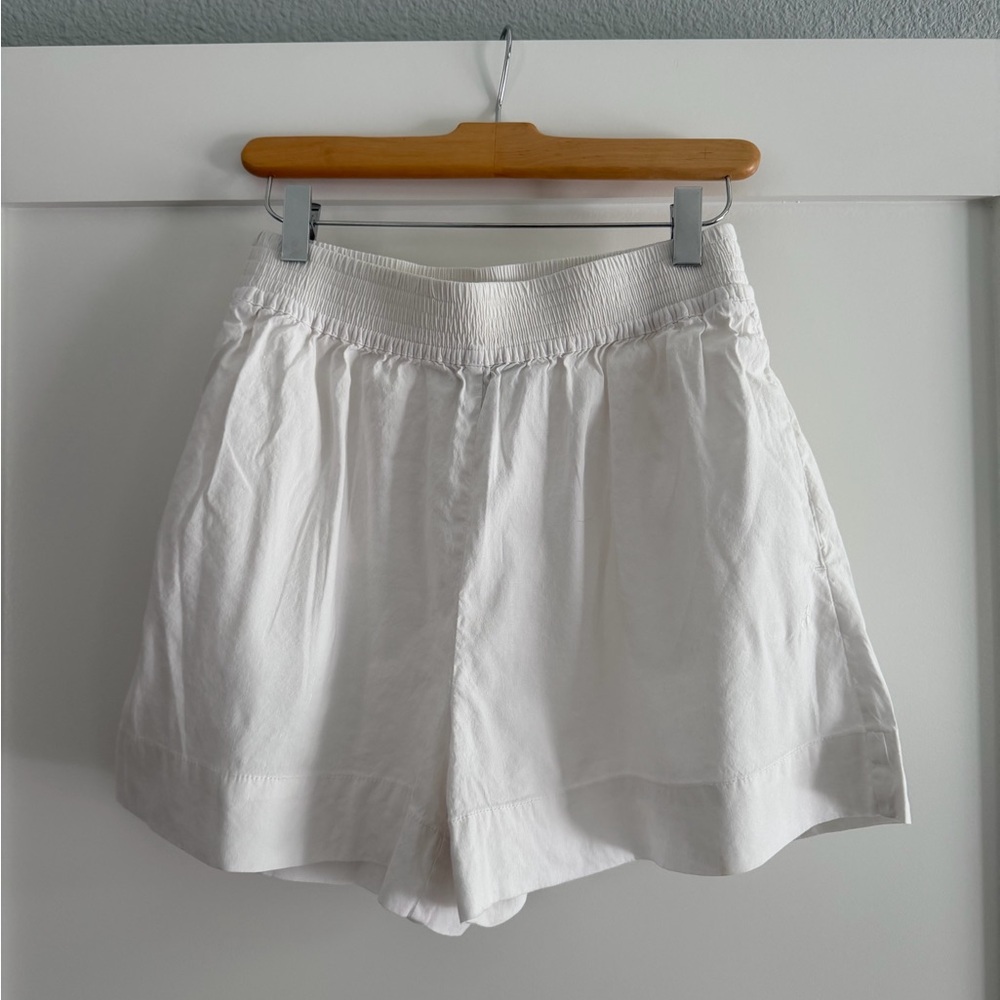 Sweaty Betty High Waist White Shorts